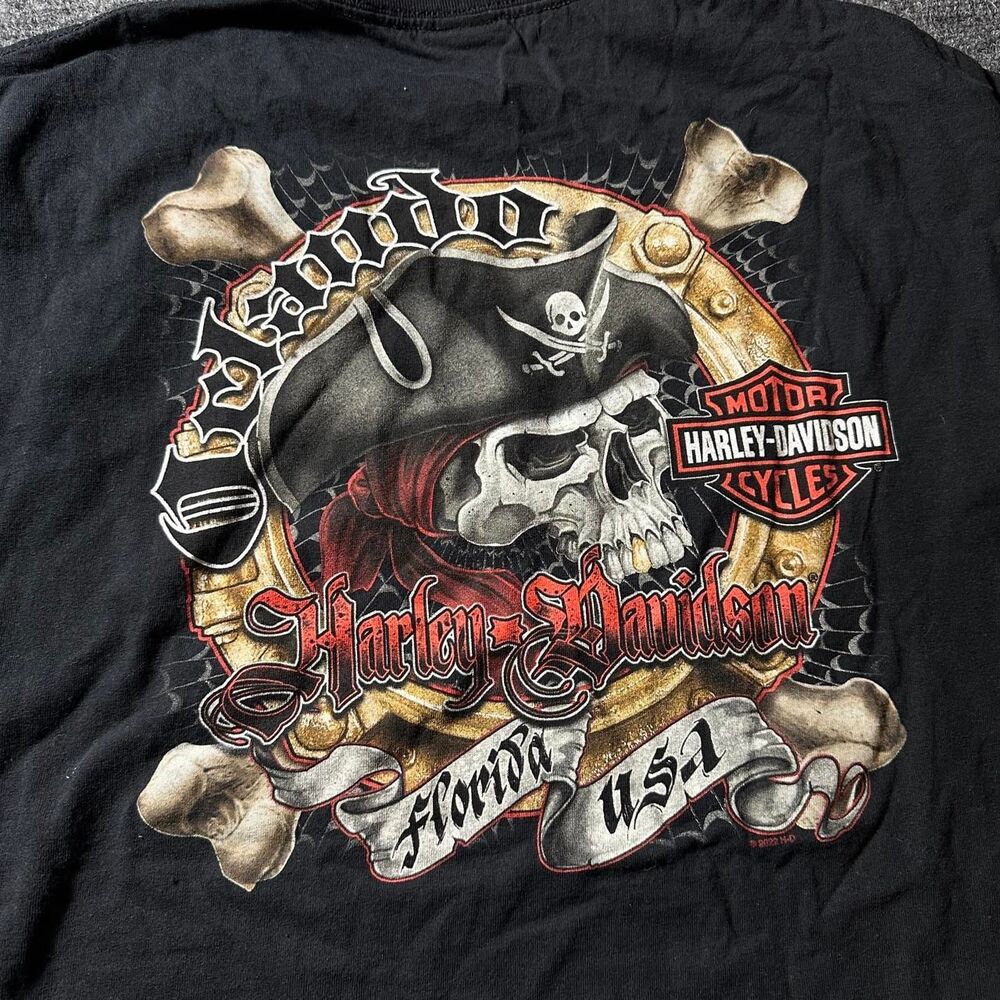 Harley-davidson Men's Black T-shirt